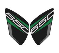 Kit D'autocollants Antidérapants Protection Latérale De Réservoir De Moto Pour Ninja 650 2017 2018 2019 2020 POMPOMPUR(Black)