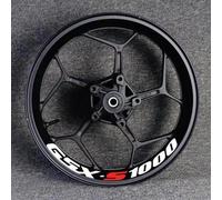 Kit d'autocollants Autocollant De Roue De Moto Autocollant Étanche pour Suzuki GSXS1000 Gsxs/1000/R/S1000/S Autocollant Réfléchissant De Jante(Style 9)