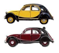 Kit d'autocollants Charleston pour 2CV berline - noir et gris