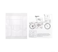 Kit d'autocollants de cadre pour vélos pliants Brompton Ruban PVC appliqué aux principaux points de contact pour limiter l'abrasion au fil du temps