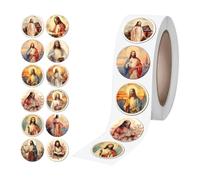 Kit d'autocollants de foi - Collection d'œuvres d'art spirituelles, film d'impression couleur durable, feuilles décoratives polyvalentes, accessoire créatif pour l'expression personnelle | Étui pour