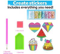 Kit D'autocollants De Peinture Au Diamant Pour Filles Et Garçons,Big Gem,Art Craft,Nairobi,Orn,Animal Sealife,Magical Mosaic,Dot,Sticky Toys,Gifts,12 Create - Type 5pcs Fashion