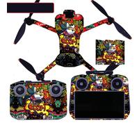 Kit d'Autocollants décoratifs Adapté pour DJI Mini 5 Pro,Autocollant de Peau Imperméable Autocollant DIY Accessoire Film de Protection pour DJI Mini 5 Pro Drone et Contrôleur (MN5PRO-11)