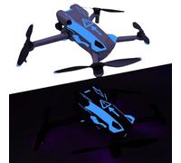 Kit d'autocollants décoratifs lumineux pour DJI Mini 5 Pro, Autocollant de Peau imperméable Film de protection pour DJI mini 5 pro Drone et Contrôleur (Bleu Éclatant)