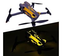 Kit d'autocollants décoratifs lumineux pour DJI Mini 5 Pro, Autocollant de Peau imperméable Film de protection pour DJI mini 5 pro Drone et Contrôleur (Jaune Orangé Brillant)