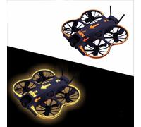 Kit d'autocollants décoratifs lumineux pour DJI NEO2, autocollants imperméables à coller soi-même pour drone neo2 et contrôleur, film protecteur anti-rayures (Orange-jaune lumineux)