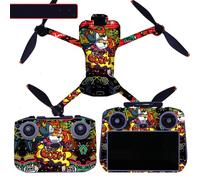 Kit d'Autocollants Décoratifs pour DJI Mini 5 Pro, Autocollant de Peau Imperméable Accessoire de Bricolage pour DJI Mini 5 Pro Drone et Contrôleur, Film Protecteur Anti-rayures (MN5PRO-11)