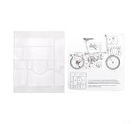 Kit d'autocollants en PVC pour cadre de vélo pliable Brompton couvrant dix zones clés pour limiter les dommages de peinture au fil du temps