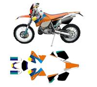 Kit D'autocollants Graphiques Moto, Compatible avec EXC 2001 2002