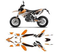 Kit D'autocollants Graphiques Moto, Compatible avec SMCR 690 2008-2011(7)