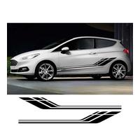 Kit d'autocollants latéraux de portière pour Ford Fiesta, en Vinyle PVC imperméable, pour la décoration extérieure de Votre Voiture. Bande autocollante décalcomanies