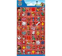 kit d'autocollants Paw Patrol junior rouge 60 pièces