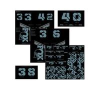 Kit stickers fox racing shox fourche et amortisseur bleu storm