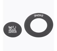 Kit d'autocollants pour bouton poussoir de démarrage et d'arrêt du moteur compatible avec Dodge 2011 2014 en vinyle