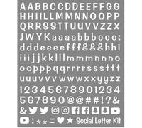 Kit d'autocollants pour les médias sociaux, blanc