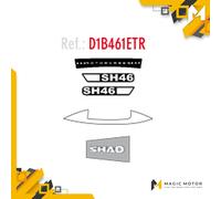 Kit d'autocollants pour top case SHAD D1B461ETR