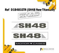 Kit d'autocollants pour top case SHAD D1B481ETR