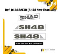 Kit d'autocollants pour top case SHAD D1B482ETR