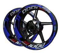 Kit D'autocollants Réfléchissants pour Jantes De Moto pour Suzuki GSXS1000 GSXS 1000, Ensemble Complet De Décoration Lot Complet d'autocollants de Jante(Couleur 3)