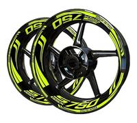 Kit D'autocollants Réfléchissants pour Jantes De Moto pour Suzuki GSXS750 GSXS 750, Ensemble Complet De Décoration Lot Complet d'autocollants de Jante(Couleur 2)