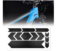 4R Quattroerre.it, Carbone, Autocollant de Protection Cadre Vélo MTB Rhino, 35 x 17,5 cm Unisex-Adult, 35 x 17.5 cm