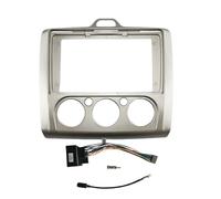 Kit D'autoradio Kit Autoradio Android 9 Pouces pour Ford pour Focus MK2 MK3 pour S-Max 2004-2014 Panneau Montage Inclus Façade Cadre Radio(Grey MT Cable)