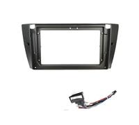 Kit D'autoradio pour BMW 3 E90 E91 E92 E93 2004-2012 9 Pouces Autoradio Fascias Installation Tableau Bord Cadre 2 Din Panneau DVD GPS Mp5 Façade Cadre Radio(with Cable)