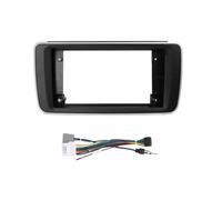 Kit D'autoradio pour Nissan pour Leaf 09-18 9 Pouces Autoradio Fascias Android GPS MP5 Lecteur Stéréo 2 Din Unité Principale Panneau Tableau Bord Façade Cadre Radio(2018 Year canbus)