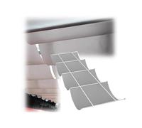 Kit d'auvent de pergola, housse d'ombrage rétractable personnalisée avec kit de montage pour terrasse, balcon, cour (1,5 x 5 m)