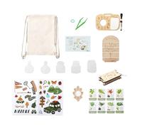 Kit d'aventure pour - Kit d'exploration en Plein air avec Microscope Robuste et équipement Scientifique - Jouet Naturel en Bois ABS - Cadeau d'anniversaire éducatif - Pip de découverte de