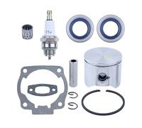 Kit d'axe de Piston de 45 mm for tronçonneuse 51 avec Joint d'étanchéité, Bague de circlip, roulement à Aiguilles, 503 16 77-01