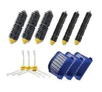 Kit De 1 paire de extracteur brosse +3 Garde Filtre + 3 Brosse Latérale Pour iRobot Roomba série 600(595 620 630 650 660)