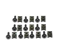 Kit De 10 Boulons Et Écrous De Carénage pour Moto pour B&MW S1000RR, S1000R, HP4, R1200GS, F650GS, F800GS, F800R, F700GS, 6 Mm Écrous boulons et Vis(Noir)