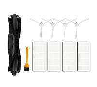 Kit de 10 brosses latérales principales pour aspirateurs robots pour Ultenic pour T10, 1 brosse rouleau principale, 4 filtres HEPA, 4 brosses latérales, 1 brosse de nettoyage