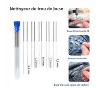 Kit de 10 buses de nettoyage en acier inoxydable pour lave-glace de voiture, buses de douche, buses d'imprimante 3D, buses de cuisinière à gaz