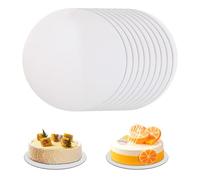(Kit de 10) Cake Board Ø 30 cm (12 inch) - support gateau rond, plateau gateau rond Réutilisables, disque gateau Idéaux pour présentation de gâteaux lors de anniversaires et fêtes à domicile.