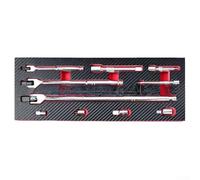Kit de 10 clés d'extension en chrome vanadium F avec capacité pivotante pour les applications automobiles restreintes