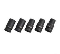 Kit de 10 douilles carrées pour tarauds 1/2" pour clé pneumatique M6-M24 avec revêtement phosphaté noir en acier au chrome vanadium
