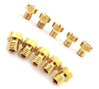 Kit de 10 Gicleurs Jets Principaux pour Carburateur Mikuni VM22 VM24 VM26 VM30 125 cc 150 cc 200 cc 250 cc, Compatible avec Moteur 125-200 cc