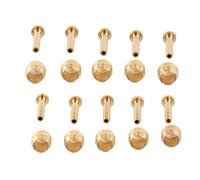 Kit de 10 Inserts de Connexion de Vélo en Olive et Laiton pour Frein de Vélo Tuyau de Frein à Disque Hydraulique en Cuivre et Acier Inoxydable Insert de Connecteur Olive Pièce de Rechange(BH59)