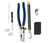 Kit De 10 Outils De Coupe For Verre Et Compte-gouttes D'huile For Vitraux