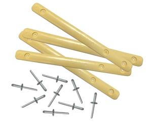 KIT de 10 patins + 30 rivets : (Permet de déplacer les patins)