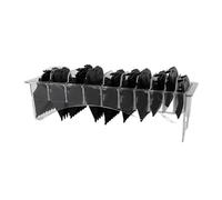 Kit De 10 Peignes Magnétiques For Tondeuse À Cheveux, Guides De Coupe, Protections, Pièce De Rechange 1,5-25 Mm, Compatible Avec WAHL, Remplacement(Black)