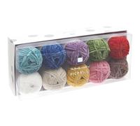 Rico Design – Kit de fil chenille Ricorumi Nilli Nilli Rainbow – 10 pelotes – Multicolore