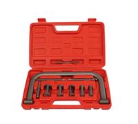 Kit de 10 pinces à ressort de valve en alliage, poignée ergonomique, retrait rapide de la valve, compatible avec une large gamme de modèles de véhicules, ensemble complet avec adaptateurs
