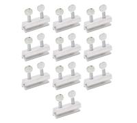 Kit de 10 Serrures Coulissantes pour Fenêtres, Verrou Réglable Aluminium pour Ouverture Verticale et Horizontale - Sécurité Renforcée, Installation Facile, Protection Enfant et