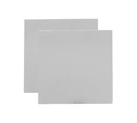 Kit de 10 Supports à Gâteaux Carrés | 20 x 20 cm | Carton Réversible | Socle Gâteau Parfaites pour Pâtisserie, Tarte et Biscuits | Fabriqués en Europe | 1 mm d'épaisseur | Couleur Argent