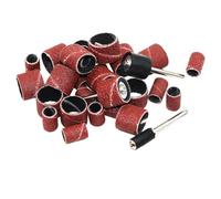 Kit de 10 tambours de ponçage auto-extensibles en caoutchouc oxyde d'aluminium pour outils rotatifs, polissage, métal, bois, ambre, sculpture, travaux de finition