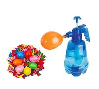 Kit de 100 ballons à pression pour enfants - Couleur aléatoire - Accessoires - Avec pulvérisateur
