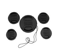 Kit de 100 Bouchons d'objectif Avant à pincement Central compatibles avec Les appareils Photo, de Tailles Multiples (37 à 86 mm) -(82mm)